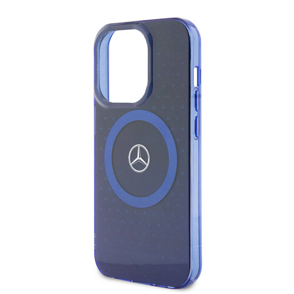 Mercedes Benz iPhone 15 Pro Orjinal Lisanslı M-safe Şarj Özellikli Çift Katmanlı Mavi Yıldız Desenli Kılıf Mercedes Benz iPhone 15 Pro Orjinal Lisanslı M-safe Şarj Özellikli Çift Katmanlı Mavi Yıldız Desenli Kılıf